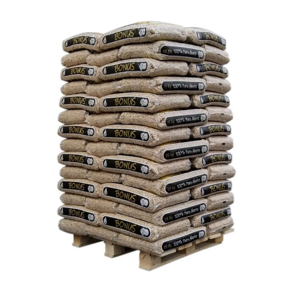 BONUS granulés de bois – palette de 66 sacs de 15 kg