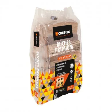 Bûches Premium Crépito – 30 cm – palette 2 m³