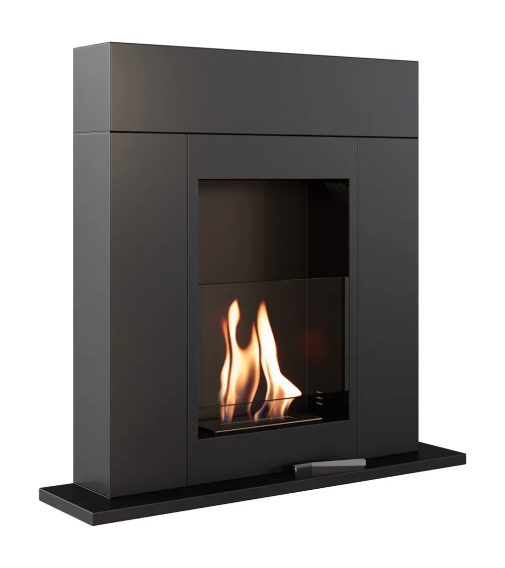 Cheminée bio-éthanol GRANITO 75 cm – noir
