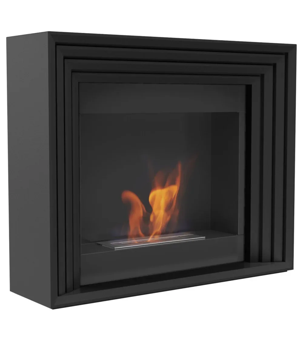 Cheminée bio-éthanol PLANET 115 cm – noir