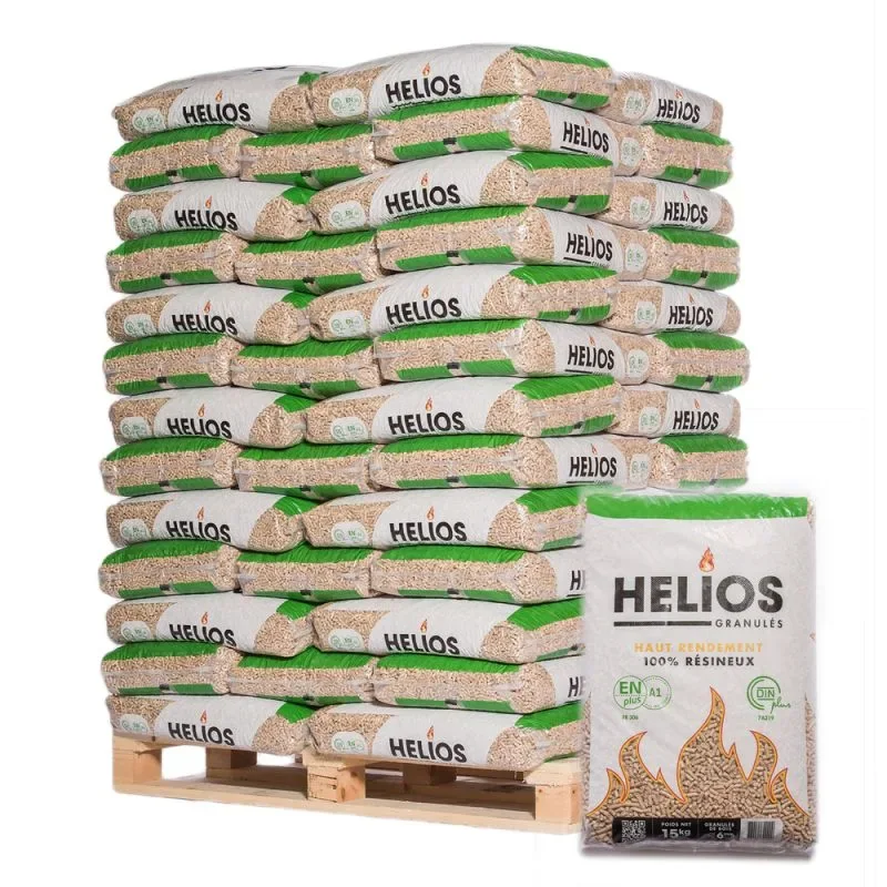 Granulés HELIOS – palette de 65 sacs de 15 kg