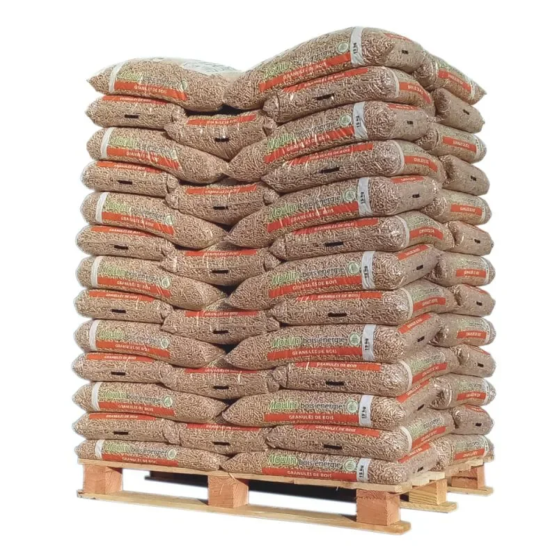 Granulés MOULIN BOIS ENERGIE – palette de 65 sacs de 15 kg
