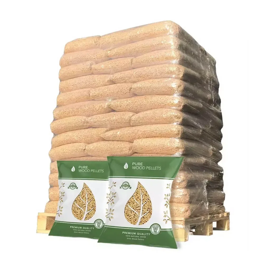 Hêtre granulés de bois – palette de 60 sacs de 15 kg