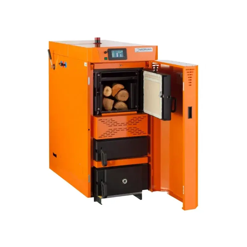 Chaudière à bois à gazéification 25 kW – Bûches 50 cm
