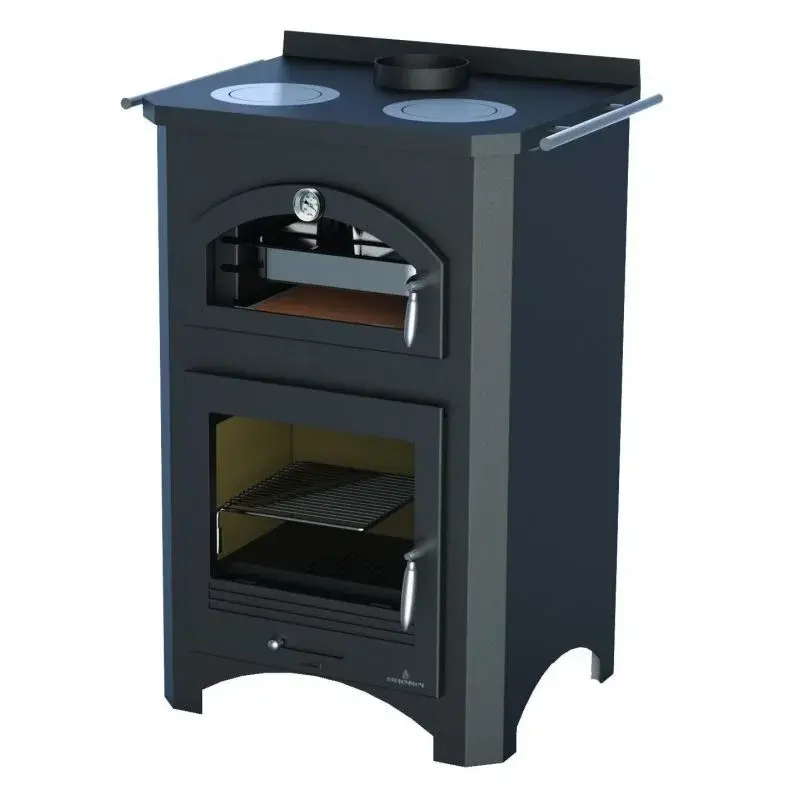Poêle à bois 9 kW – Corps et porte en fonte