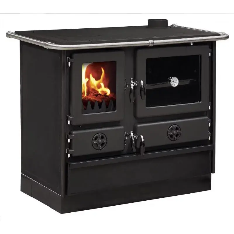 Cuisinière à bois moderne – Anthracite, 8 kW