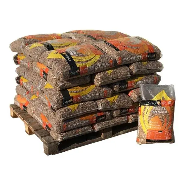 Granulés de bois – Demi-palette 33 sacs (495 kg)